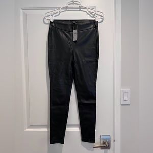 NWT Ann Taylor Faux Leather Leggings 00P
